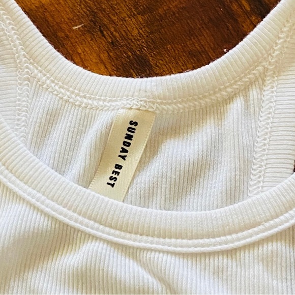 Aritzia brand Sunday Best white Tank Top - Picture 3 of 7